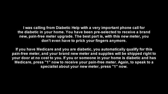 Odd Voicemails, Volume 3 (The Pain-Free Diabetic Meter)