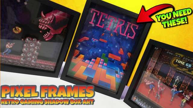 Pixel Frames Double Dragon, Tetris, Contra and More!
