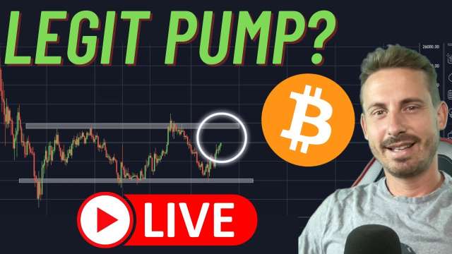 🚨BITCOIN PUMPING!! CAUTION! (Live Analysis)