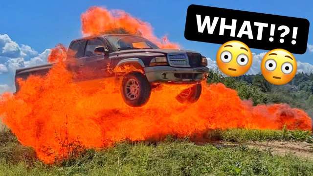 Dodge JUMP Truck FIRE!