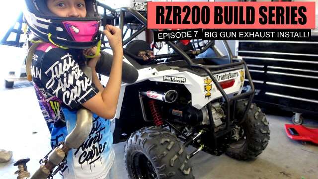 BigGun Exhaust Installed on RZR 200 Adds Big Power!