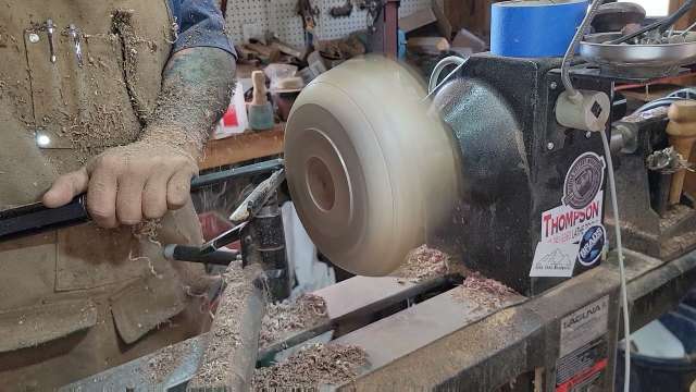 Walnut live edge bowl