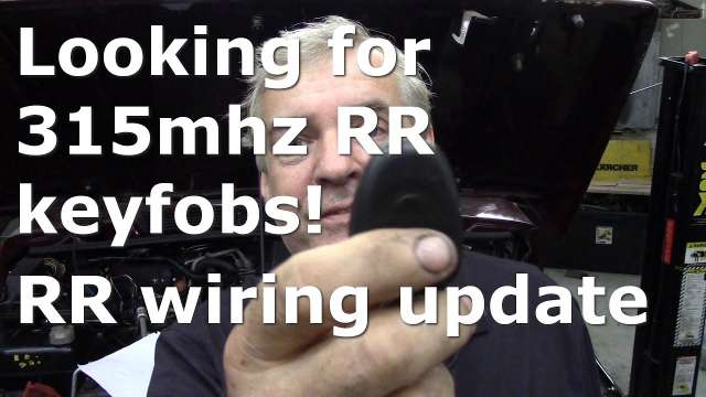 Range Rover wiring update. Key fob woes!