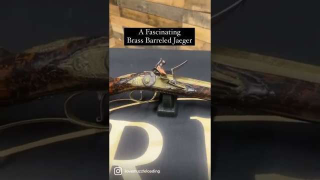 Beautiful Brass barreled Flintlock Jaeger