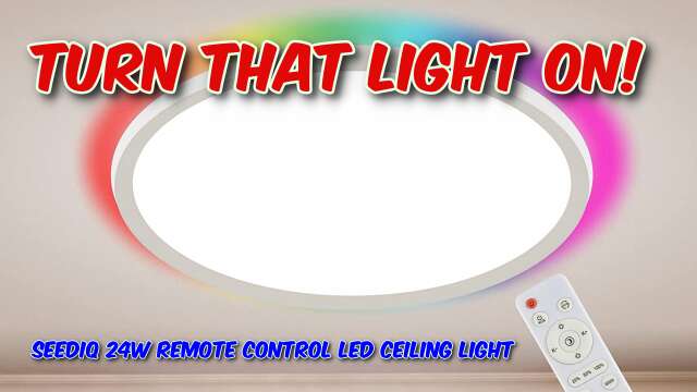 SEEDIQ Remote Control LED Ceiling Light Unboxing