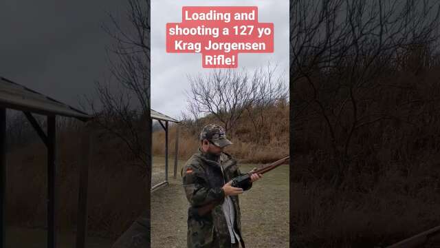 Loading and shooting a 127 year old Krag Jorgensen Rifle!