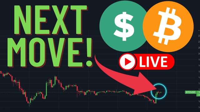NEXT MOVE FOR BITCOIN!!! (Live Analysis)