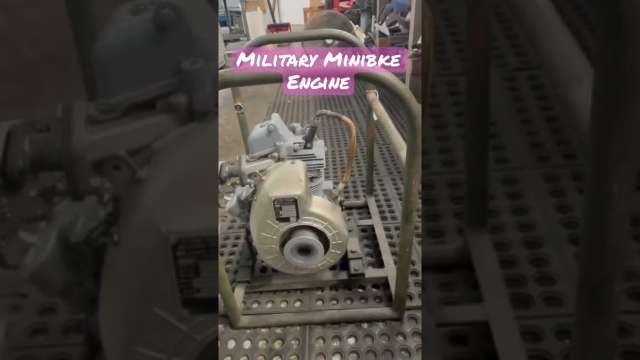 Military Engine Repurposed for a Minibike