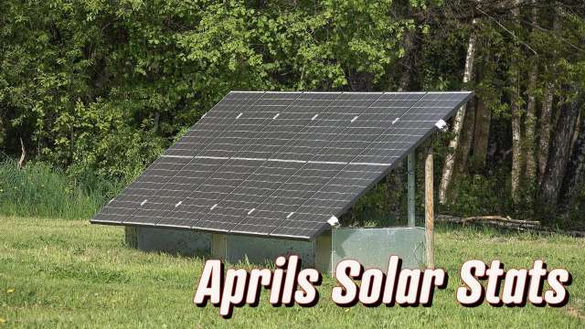 April's Solar Stats at Ben's Garage