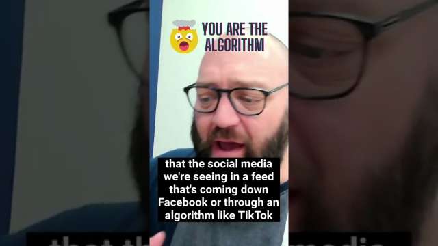 You make the algorithm what it is 🤯