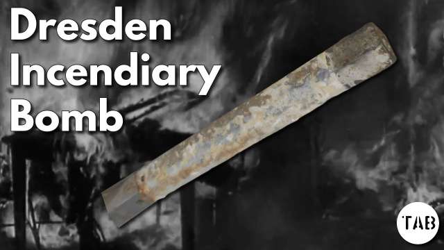 Examining an Incendiary Bomb Dropped on Dresden