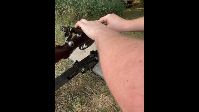 Winchester-Lee Navy live fire feeding test