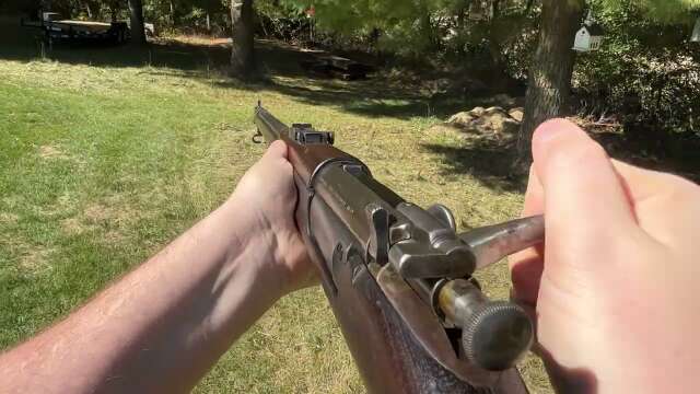US Model 1896 Krag POV firing