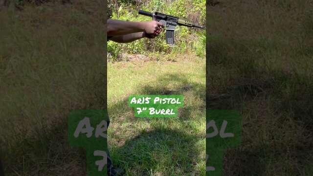 AR15 Pistol with 7” Barrel #bop #shf #loud #burrl
