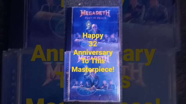 Happy 32 Anniversary To Megadeth Rust In Peace! 🤘🤘