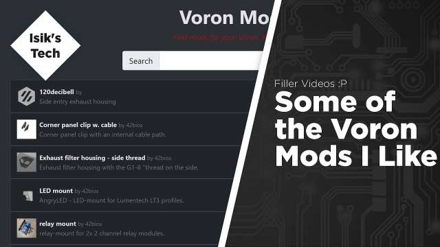 Some Voron Mods I Like