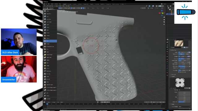 DLD Live! Epsode #241 Blender Stipple With Unseen Killer! Live Stipple!