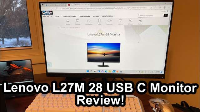 Lenovo L27M 28 USB C monitor review!