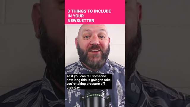 Include these things in your newsletters! #shorts