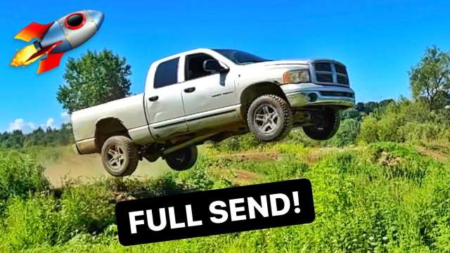 Dodge DESTROYED Truck JUMP!