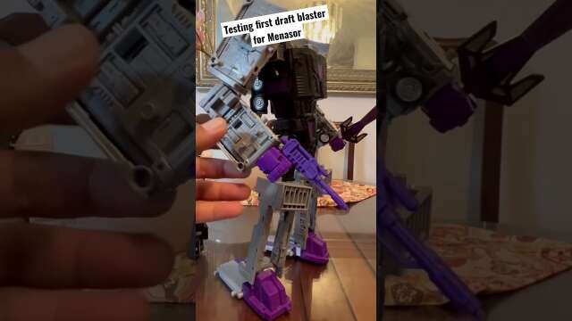 Blaster for Menasor, First Draft Test, #shorts30 #19