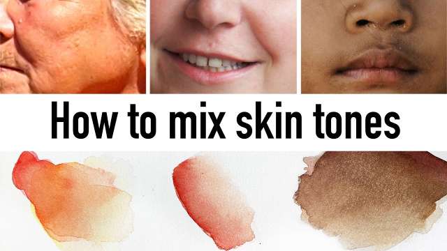 How to mix skin tones in watercolor