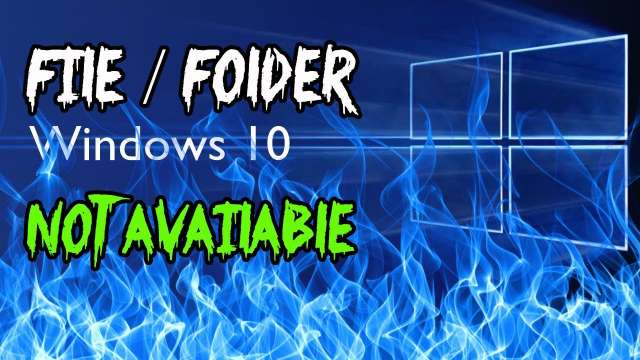 Windows 10 Error - Can Not Save File - Folder Not Available