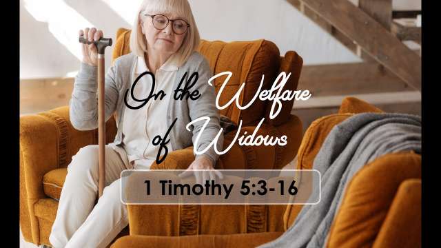 On the Welfare of Widows