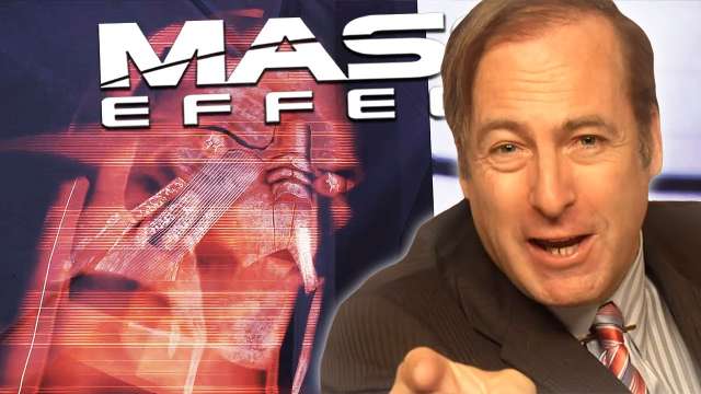 it's Mass Effect but Saren calls Saul