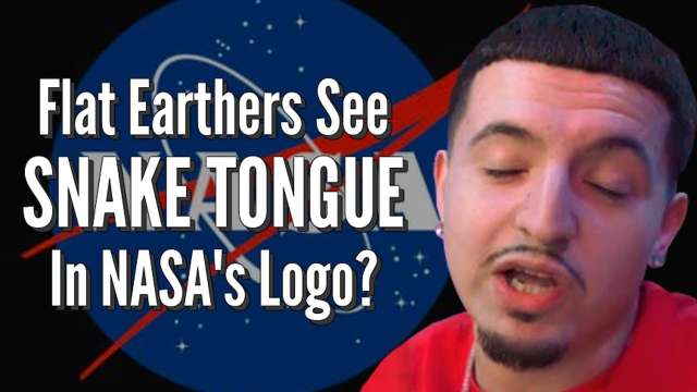 Flat Earthers See SNAKE TONGUE In NASA's Logo?