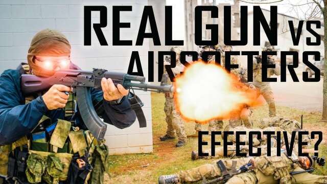 I Used a Real Gun On Airsofters