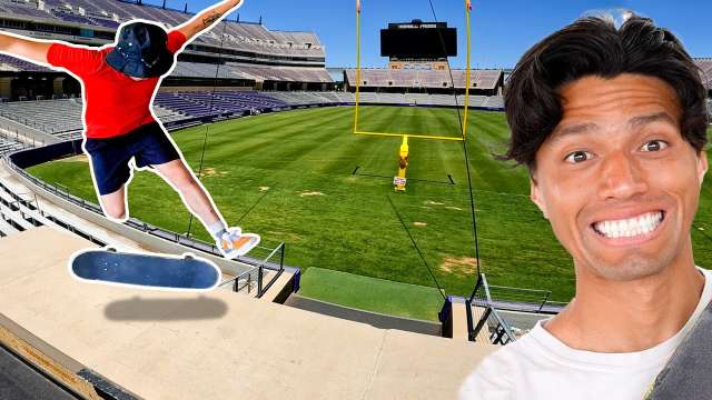 This Football Stadium Is A Skatepark!