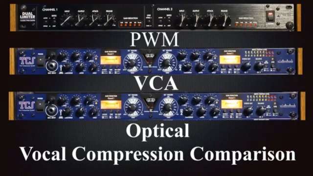 Vocal Compression PWM VCA Optical Comparison