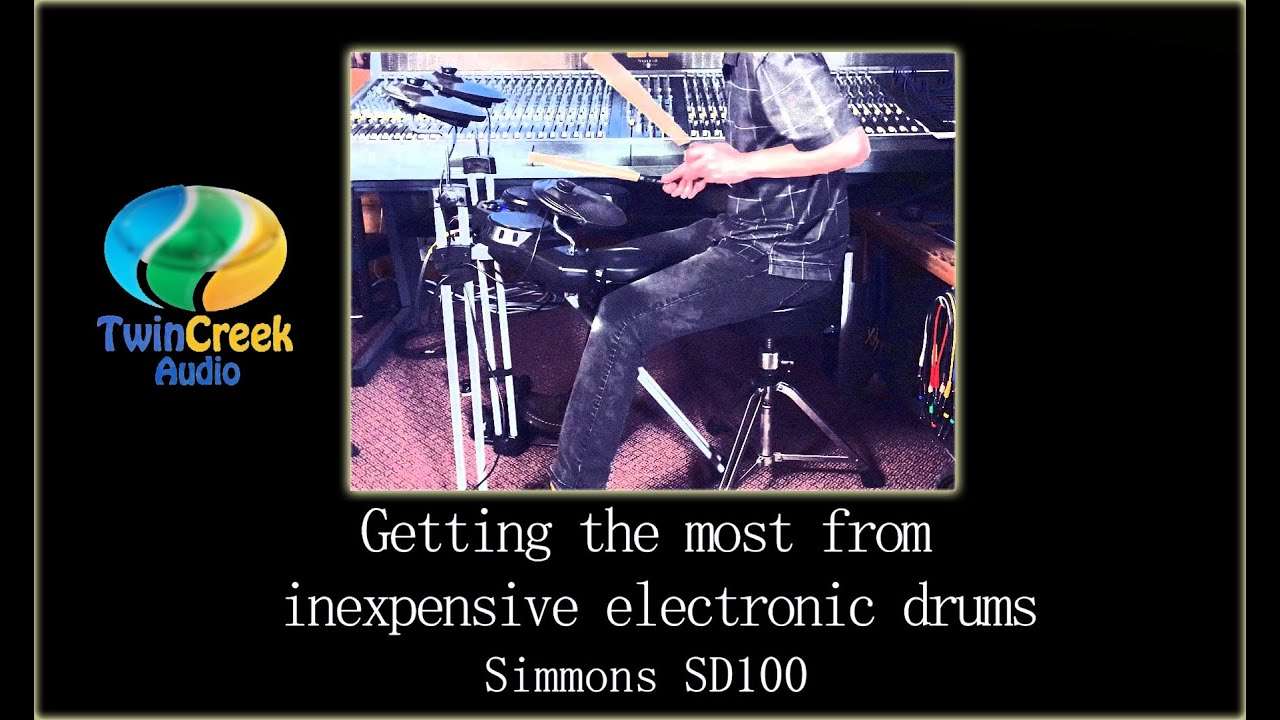 Getting the most from inexpensive electronic drums Simmons SD100 Playeur