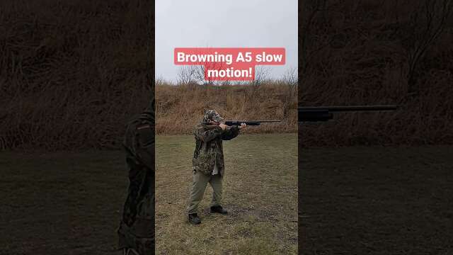 Browning A5 shooting slow motion!