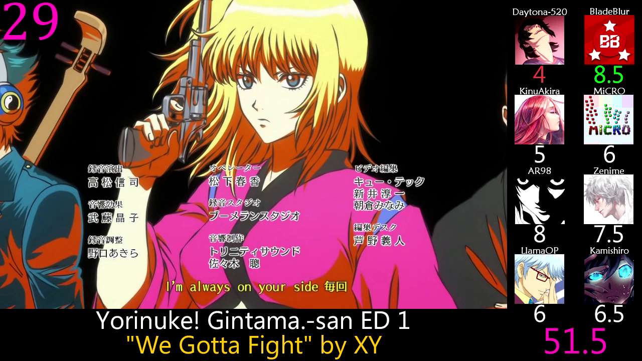 Top Gintama Endings Party Rank Utreon Top Gintama Endings Party Rank Utreon