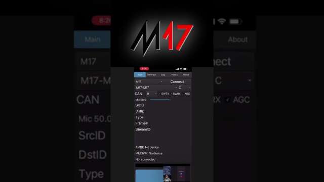 Using M17 on Droidstar