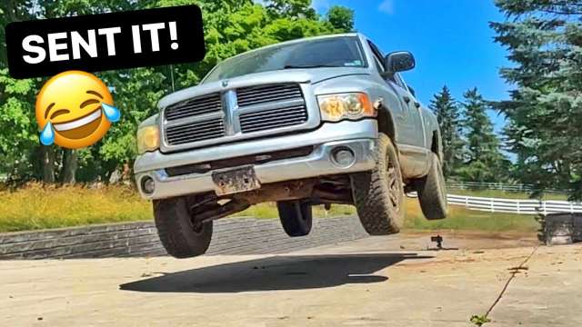 Dodge 1500 BARN JUMP!