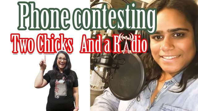 Phone contesting - two chicks and a radio!!!