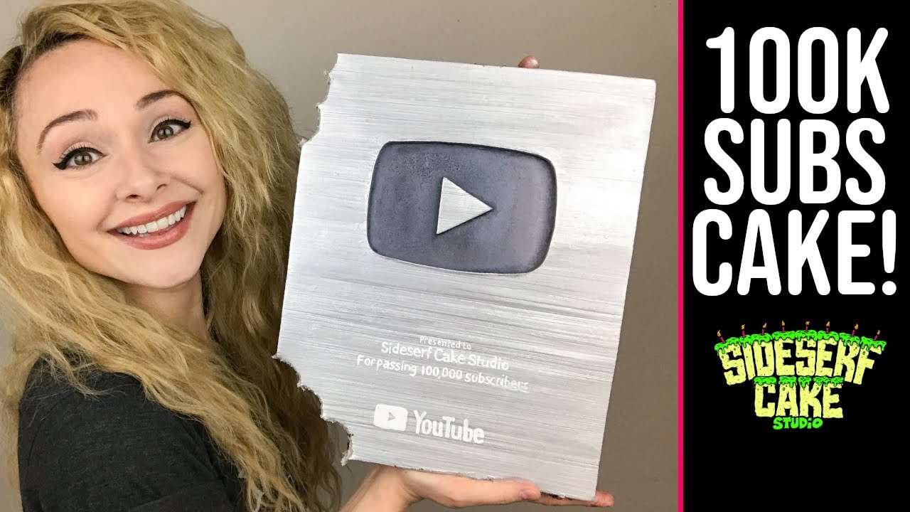 100,000 SUBSCRIBERS CAKE!!! | Silver Play Button