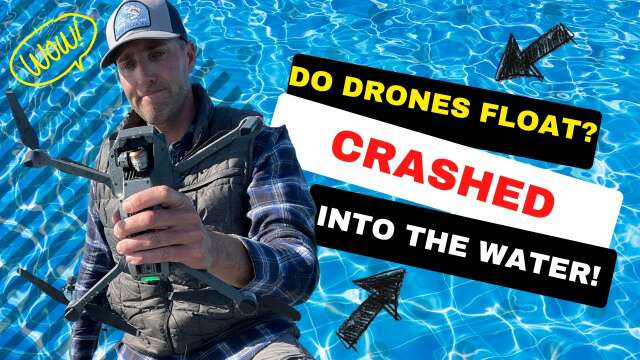 Drone Crashes into the Water! - Do Drones Float??