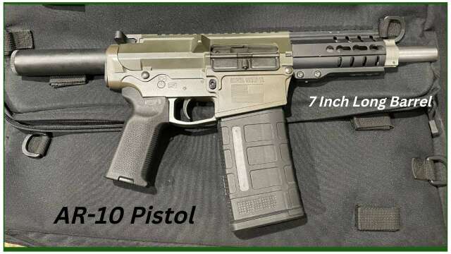 AR-10 Pistol 7” Barrel .308cal #shf #ar10 #bigboom #308 #762x51 #pistol