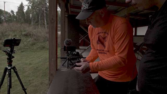 Mark Serbu checks out my Luger P08