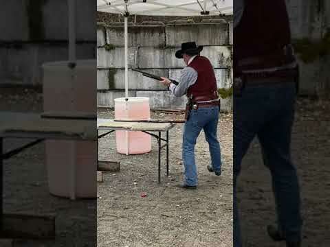 Running my Chiappa 1887 lever action 12ga at some Cowboy Action maches