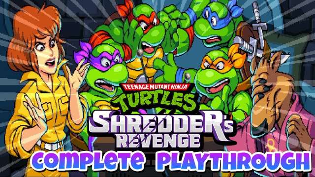 TMNT Shredder's Revenge Full Game Longplay
