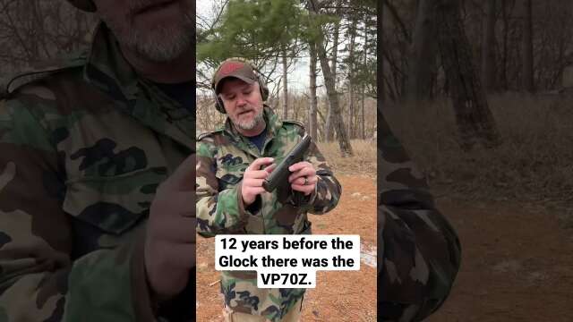 The gun that predates the Glock by 12 years. HK VP70Z.
