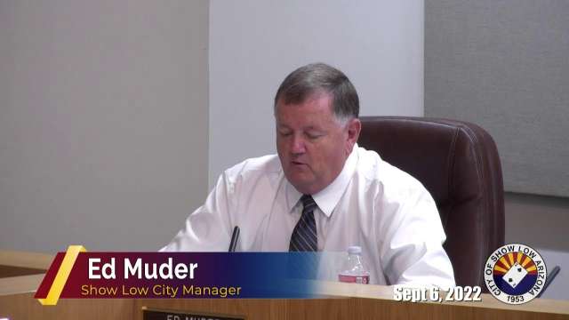 Show Low City Council Meeting for 9-6-22