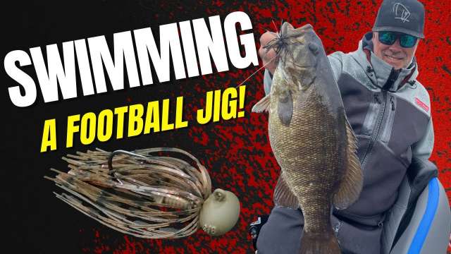 Swimming a Football Jig? Heck yes it works!