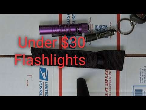 EDC Flashlights under $30 that I purchased