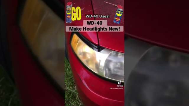 WD-40 Make Headlights New!